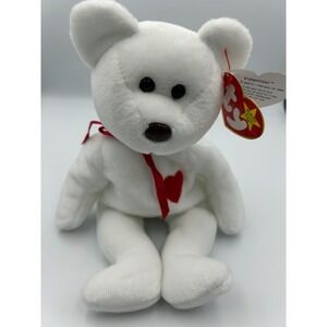 Rare Ty 4058 Valentino Bear Beanie Baby 1993/1994 multi errors